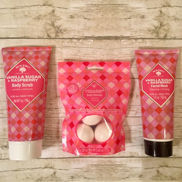 Spa Set of Bolero Products Vanilla Sugar/Raspberry - Picture 4 of 6
